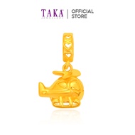 TAKA Jewellery 916 Gold Helicopter Charm