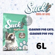 OzPro Suck'it Crystal Cat Litter 6L - Pasir Kucing Kristal