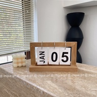 Vintage Wood Calendar 2025