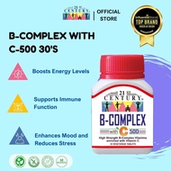 21st Century B Complex With C 500 For Liver Health, Immunity and For Good Skin - 30 Vegetarian Table