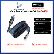 Cáp Sạc Cuktech Hít Từ Tính 6A Màn Led 240w CMC615P - Bảo Hành 18 Tháng