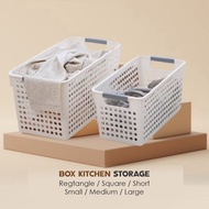 BSU Basket Storage Organizer Multipurpose Stackable Kitchen Cabinet House Basket Bathroom Bakul Plastik Barang Pakaian