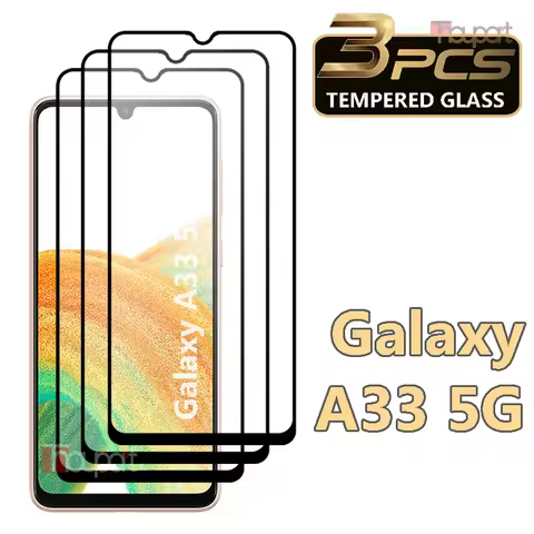 3PCS Tempered Glass For Samsung Galaxy A33 5G Screen Protector Film For Samsung A33 Glass