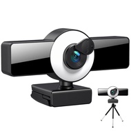 1080p 2k 4k Hd Webcam With Fill Light Beauty Wide Angle Laptop Web Camera Pc Camera With Microphone 