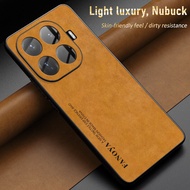 Cho Xiaomi 15t/15t Pro Vỏ da Nubuck vỏ điện thoại cứng Bìa