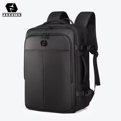 Fenruien 44L Waterproof Backpacks Large Capacity Business Men Backpack Fit 15.6 Inch Laptop Travel B