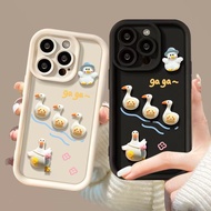 Suitable for IPhone 11 12 Pro Max X XR XS Max SE 7 Plus 8 Plus IPhone 13 Pro Max IPhone 14 Pro Max Interesting Duck Phone Case Spring Feeling with Accessories