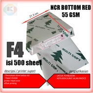 kertas NCR f4 bottom red 55 gsm F4 kertas nota NCR kertas karbonless