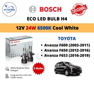 BOSCH Eco H4 LED Headlamp Bulb Cool White (2pcs) 12V 24W for Toyota Avanza F600 F650 F653 (Year 2003