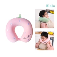 Blala Portable Travel Pillow Set for Kids Memory Foam U Shaped Neck Support Pillow