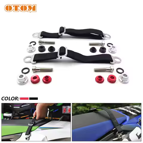OTOM Rescue Belt Pull Strap Sling Motorcycle Bike Motocross Seat Adjustable Trailer Rope For KTM HON