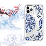 iPhone 11全系列 輕薄軍規防摔彩鑽手機殼-青花瓷