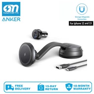 Anker 613 Magnetic Wireless Charger (MagGo), Car Charging Mount with Car Charger, only for iPhone 12