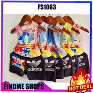 BORONG ~ RM8.90 ~SET SPORTWARE SINGLET+SHORT PANT BABY BOY GIRL UNISEX KIDS JERSEY / BAJU JALAN BAJU BUDAK (CODE FS1063)