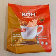 BOH Cham Teh Tarik White Coffee Less Sugar 12 Sticks Malaysian Drink Less Sugar