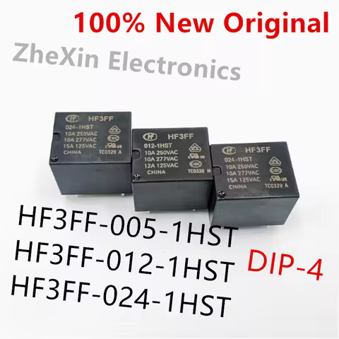 10PCS/Lot HF3FF-005-1HST 、HF3FF-012-1HST 、HF3FF-024-1HST New high-power relay HF3FF/005-1HST、HF3FF/0