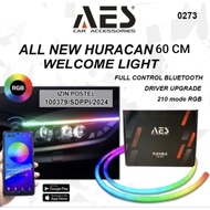 AES RGB LED DRL EYEBROW LIGHTS STRIPED MODE Matrix HURACAN New Welcome Light 30 cm 45 cm 60 cm 80 cm