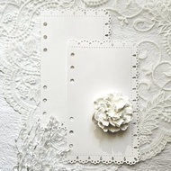 蕾絲花邊六孔手帳本 (A6尺寸)