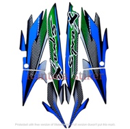STIKER STRIPING LIS BODY MOTOR HONDA SUPRA X 2002 STANDAR FULL SET