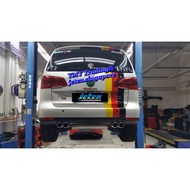 Touran 1.4tsi (Jetex LTA approval 3 inch Quad tip catback system)