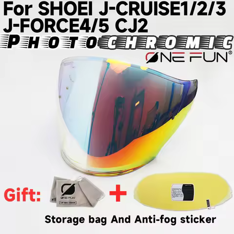 Photochromic Visor for SHOEI J-CRUISE1/2/3 J-FORCE4/5 CJ2 Helmet Visor Replacement,Windshield Lens,U