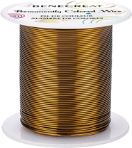 Beebeecraft 1 Roll Jewelry Beading Wire Tarnish Resistant Copper Wire for Beading Wrapping and Other Jewelry Craft Making 0.6mm/0.8mm/1mm