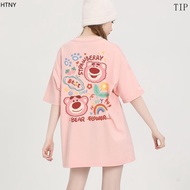 C456c456 Strawberry Bear T-Shirt C456 | Super Cute Korean Style Comfortable To Wear It A Cafe Very C