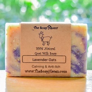 THE SOAP HAVEN Lavender &amp; Oats Goat Milk Soap (calming, anti-itch soothing, mild exfoliating) Popular!