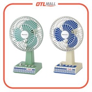 Miyamoto｜昭和扇風機 USB充電 無線枱頭電風扇仔 迷你桌上型風扇 (約27.4cm高) 經典懷舊設計 F-30MIA【半年保養】