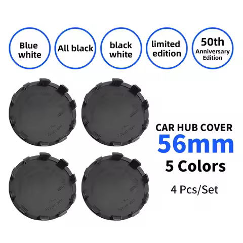 4pcs 56mm Car Wheel Center Hub Cover Badge Logo Emblem for BMW E87 E30 E46 E28 E34 E39 E60 F02 F18 F