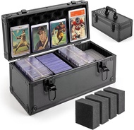 Top Loader Storage  With Key Locks Trading Card Storage Case Sports Card  & Hard Cases ถือได้ถึง300 