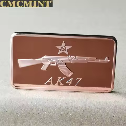 Solid Copper Coins 1 Oz 999 Fine Copper Bar United States Ak47 Game Coins Metal Challenge Coin