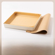 Square Baking Paper 28x28cm Cake Roll Special for Baking Dish Non-Stick Oil Resistant Pad Paper Leak