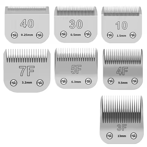 4F,5F,7FC,10#,30#,40# Professional Pet Dog Clipper Blade For Most Andis,Oster A5,Wahl KM 10 Clippers