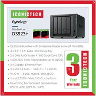 wa0193710000 - Ready Stock - Synology DS923+ 16G IRONWOLF/PRO NAS | Pre Configured Nas | On-Site Ins