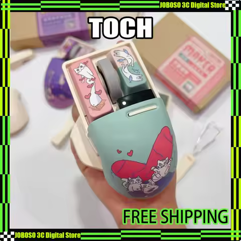 Lofree Touch Xiaoqiao Mouse PBT Keys Hot Swap 2.4G Wireless 3 Mode OLED Display Screen Esports Gamin