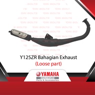 Yamaha Original Y125ZR Exhaust Cover Ekzos Hitam Mati Silver Foil Screw Washer Gantung Exhaust Gasket - SPA