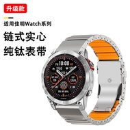 Suitable Garmin Garmin Fenix8 Quick Release Titanium Silicone Strap fenix7X Pro One Bead Safe Buckle