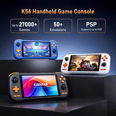 Kinhank K56 Handheld Game Console 5.5''Touch Screen With 50+Emulators Up To 27000+ Retro Games For D