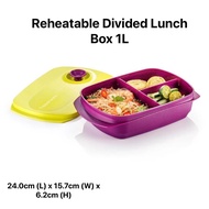 กระปุกข้าวเวฟได้ Tupperware รุ่น Reheatable Divided Lunch Box 1L