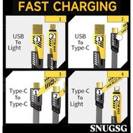 [MEGA WAREHOUSE PROMO] SNUGSG FAST CHARGING 4 IN 1 WIRE