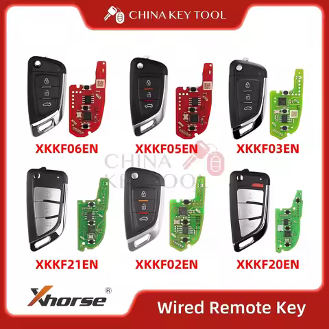 Xhorse Knife Style 3 Buttons 2nd Generation Wire Remote XKKF05EN XKKF06EN XKKF02EN XKKF03EN XKKF20EN