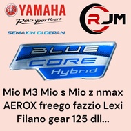 3D BLUE CORE HYBRID EMBLEM BLUE CORE HYBRID STICKER BLUE CORE HYBRID LOGO YAMAHA BLUE CORE HYBRID EM