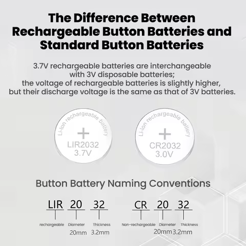 Universal Button Battery Charger For LIR1025/1220/1254/1620/1632 /2016 /2025/2032/2430/3032/3048 Typ