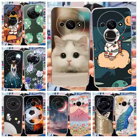 For Xiaomi Redmi A3 Case Cute Fashion Painetd Cover Soft Silicone Phone Case For Xiaomi Redmi A3 Red