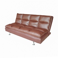 [จัดส่งพร้อมประกอบ] HomePro โซฟาเบด  MUFFIN PU สีน้ำตาล แบรนด์ FURDINI