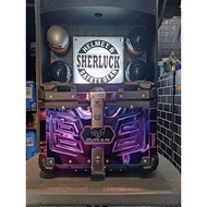 DUHAN Triple X ALLOY TOP BOx DUHAN Triple X ALLOY TOP BOX 45 liters with backrest