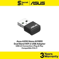 Asus AX55 Nano AX1800 Dual Band WiFi 6 USB Adapter