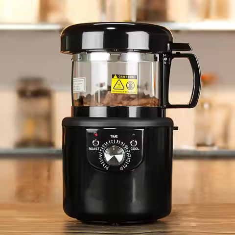 Automatic Coffee Bean Roaster Machine Electric Coffee Roasting Machine Hot Air Coffee Beans Baking R