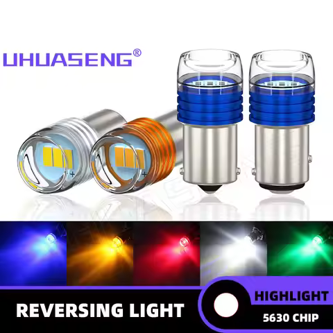 Strobe Led Bulb UHUASENG 2PCS Flash 1156 1157 Strobe BA15S Led BAY15D P21/5W P21W Bulb R5W Red Car I